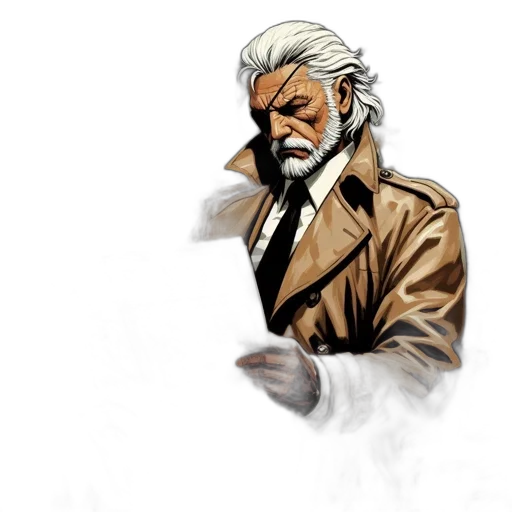 jacket, face, staff, mask transparent PNG cut-out