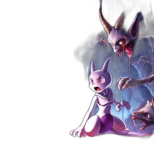 creature, concept art, fantasy art, 3d render transparent PNG cut-out