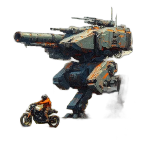 robot, weapon, car, creature transparent PNG cut-out
