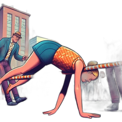 concept art, cyberpunk, watercolor, comic book art transparent PNG cut-out