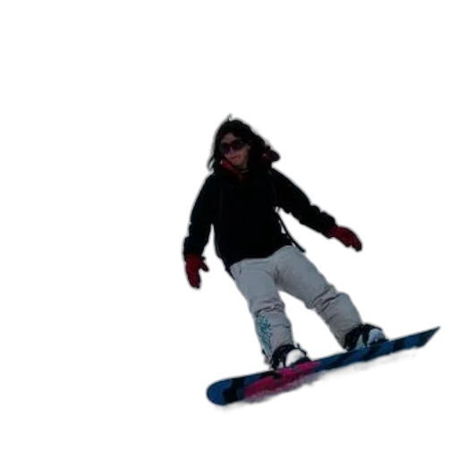 3d render, photorealistic, snow, person transparent PNG cut-out