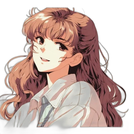 face, hair, crown, staff transparent PNG cut-out