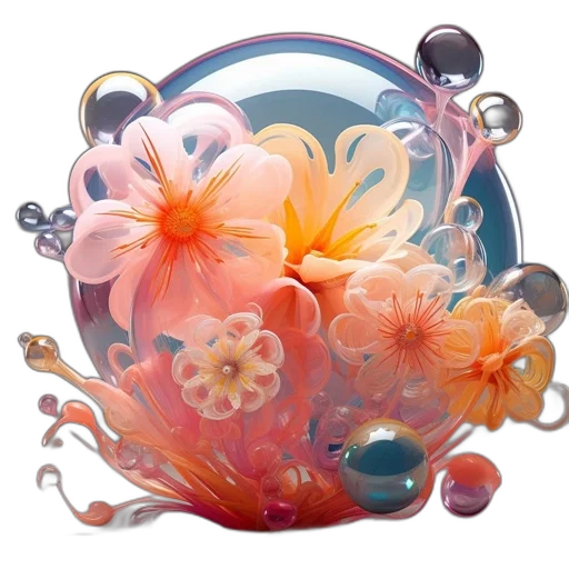 jewelry, flower, crown, photorealistic transparent PNG cut-out