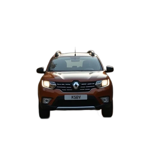 car, 3d render, brown, dacia transparent PNG cut-out