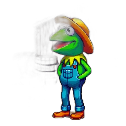 hat, animal, jacket, staff transparent PNG cut-out