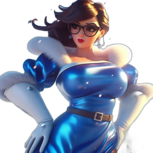 dress, robot, comic book art, concept art transparent PNG cut-out