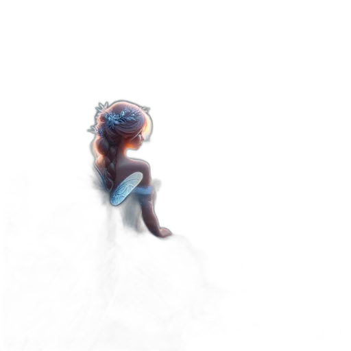 creature, robot, staff, hair transparent PNG cut-out