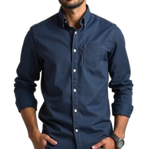 jacket, staff, face, photorealistic transparent PNG cut-out