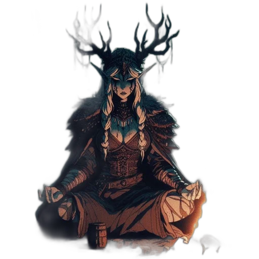 crown, dress, fantasy art, concept art transparent PNG cut-out