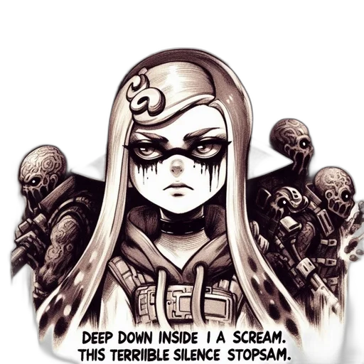 mask, robot, comic book art, cyberpunk transparent PNG cut-out