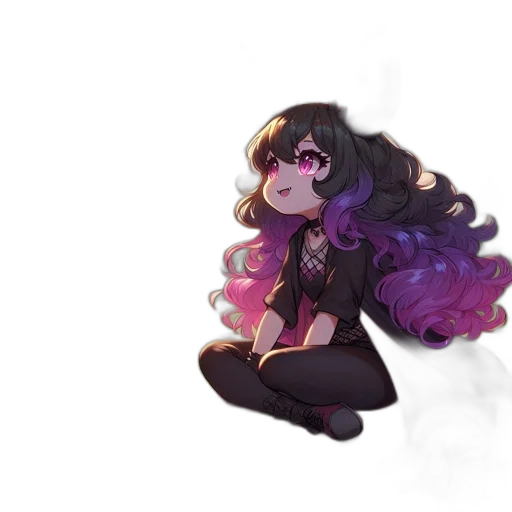 creature, hair, staff, dragon transparent PNG cut-out
