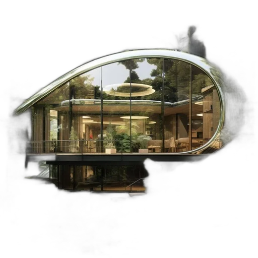 building, concept art, 3d render, photorealistic transparent PNG cut-out