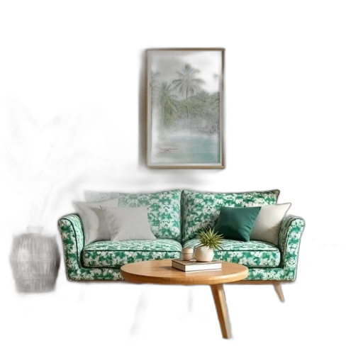 furniture, umbrella, 3d render, photorealistic transparent PNG cut-out