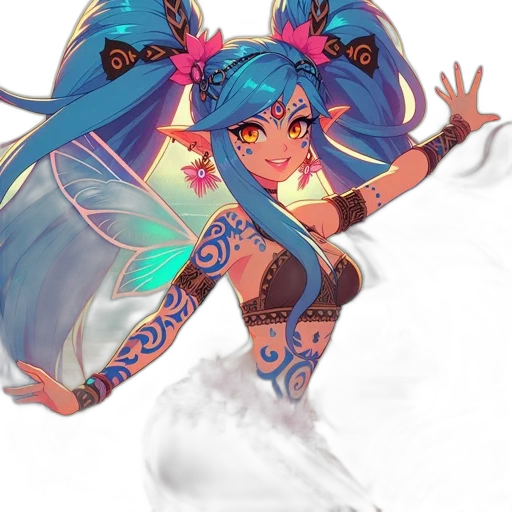 dress, staff, concept art, anime transparent PNG cut-out