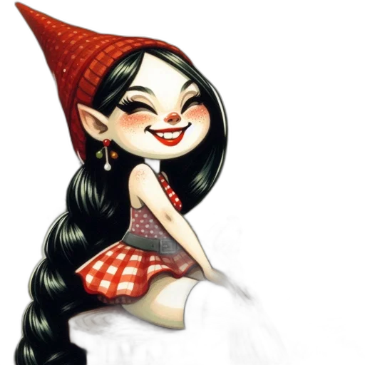 hat, dress, fantasy art, cartoon transparent PNG cut-out