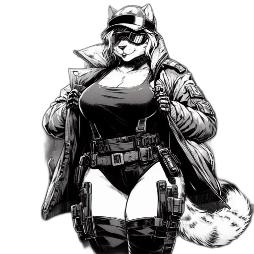 jacket, weapon, staff, animal transparent PNG cut-out