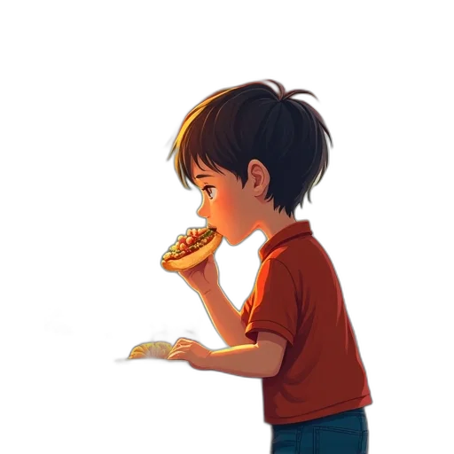 food, face, concept art, pixel art transparent PNG cut-out