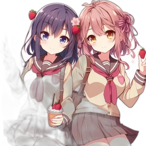 food, anime, pixel art, watercolor transparent PNG cut-out