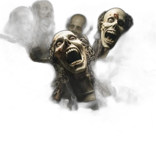 mask, face, concept art, 3d render transparent PNG cut-out