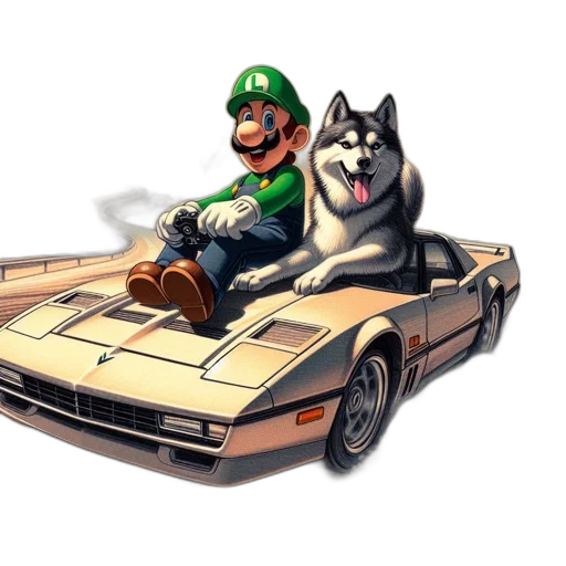 car, animal, concept art, pixel art transparent PNG cut-out