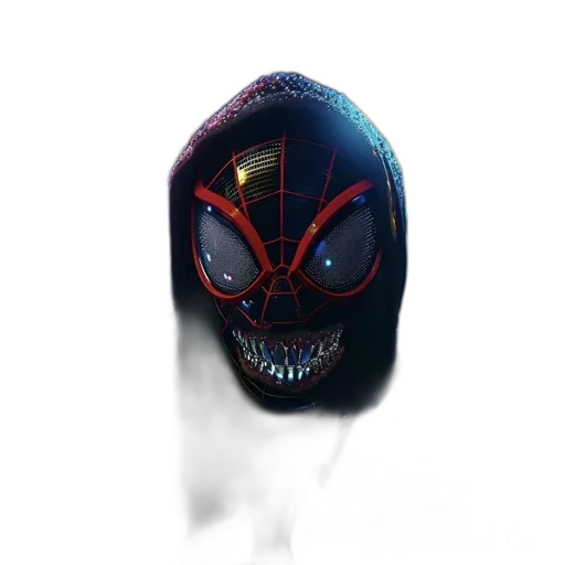 mask, face, creature, jacket transparent PNG cut-out
