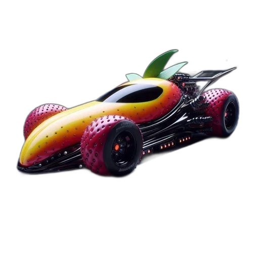 car, dragon, 3d render, concept art transparent PNG cut-out