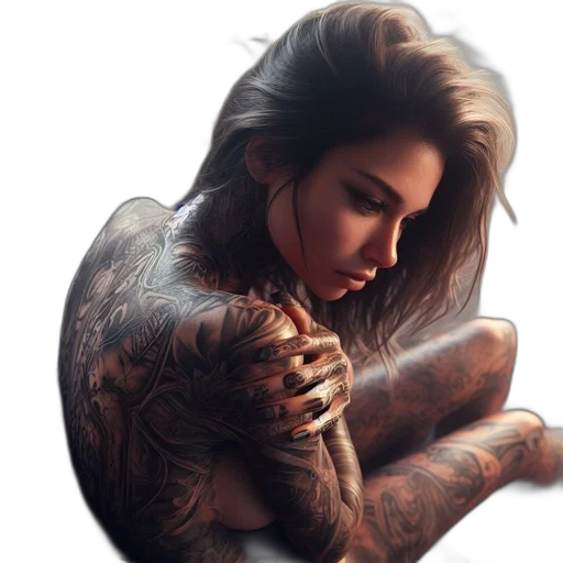 jewelry, dress, face, photorealistic transparent PNG cut-out