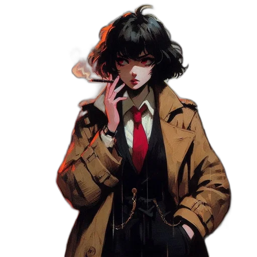 jacket, face, mask, staff transparent PNG cut-out