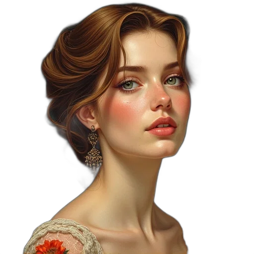 jewelry, face, crown, dress transparent PNG cut-out