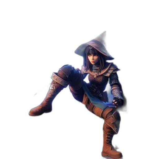sword, staff, hat, weapon transparent PNG cut-out