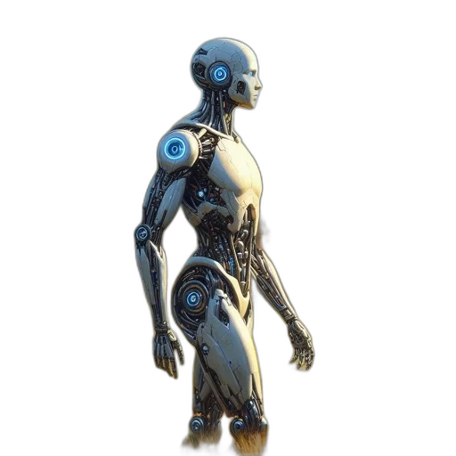 robot, jewelry, creature, staff transparent PNG cut-out