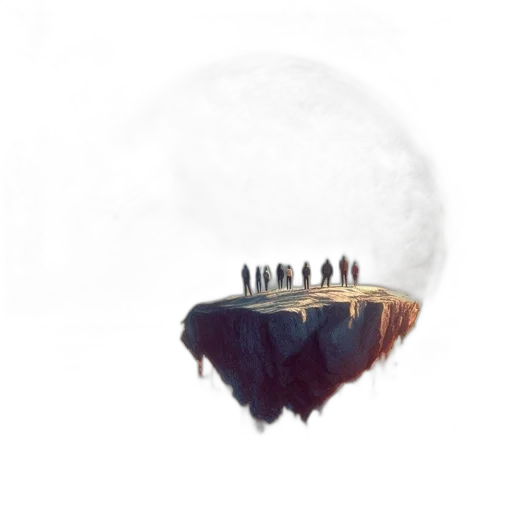 staff, face, crown, creature transparent PNG cut-out