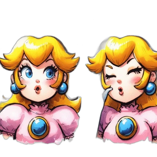 crown, dress, face, concept art transparent PNG cut-out
