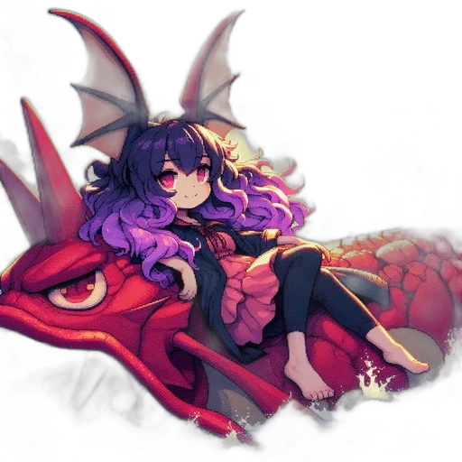 dragon, creature, fantasy art, pixel art transparent PNG cut-out