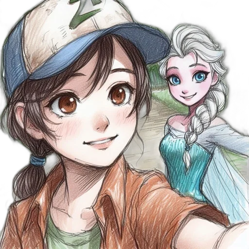 hat, staff, face, crown transparent PNG cut-out