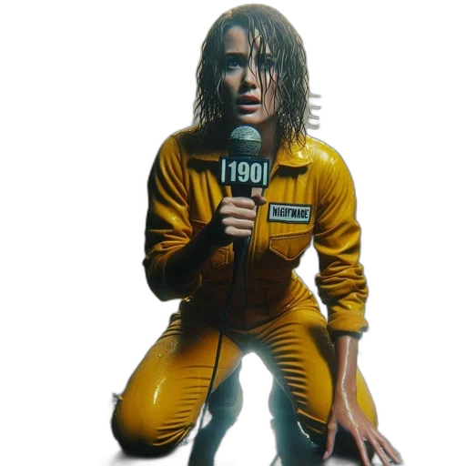 jacket, hair, concept art, cyberpunk transparent PNG cut-out