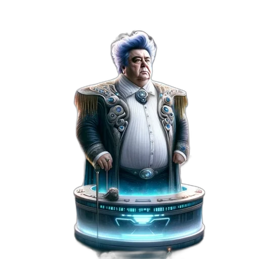 robot, staff, jacket, concept art transparent PNG cut-out