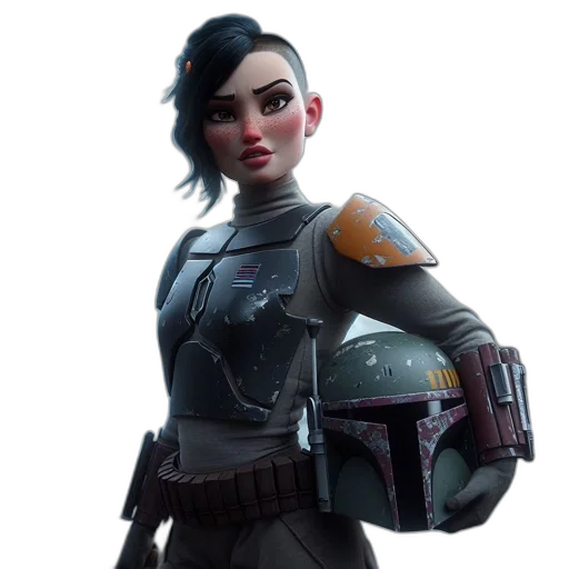 weapon, staff, jacket, face transparent PNG cut-out
