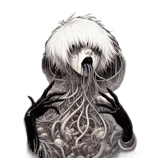 hair, creature, mask, animal transparent PNG cut-out