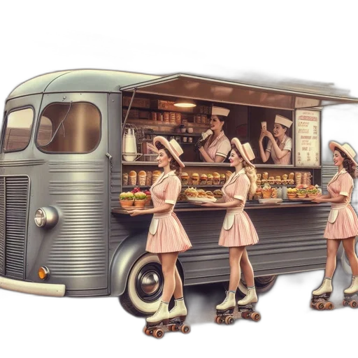 car, food, concept art, photorealistic transparent PNG cut-out