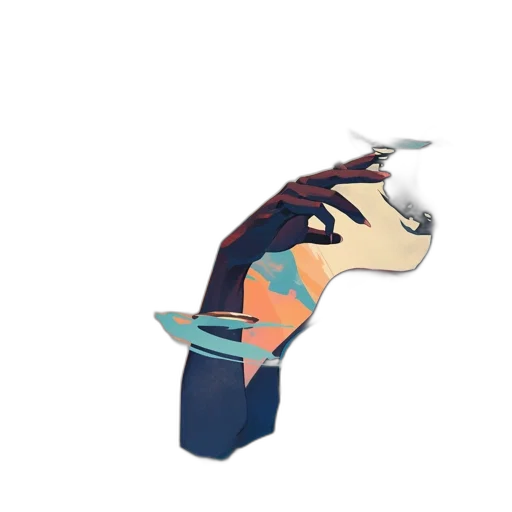 dragon, animal, creature, staff transparent PNG cut-out