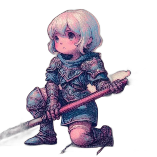 sword, weapon, staff, fantasy art transparent PNG cut-out