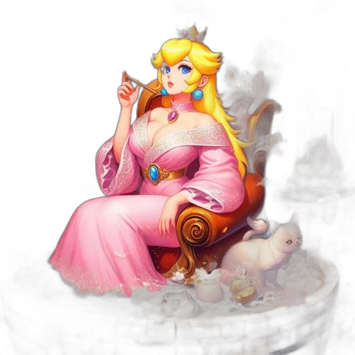 crown, dress, staff, concept art transparent PNG cut-out