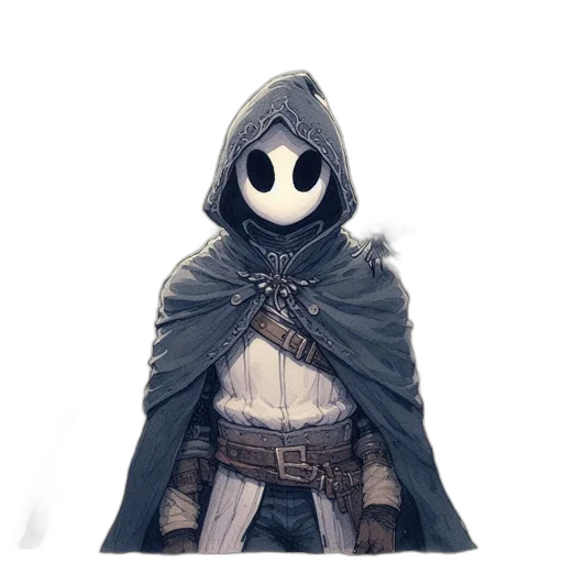 mask, jacket, staff, robot transparent PNG cut-out