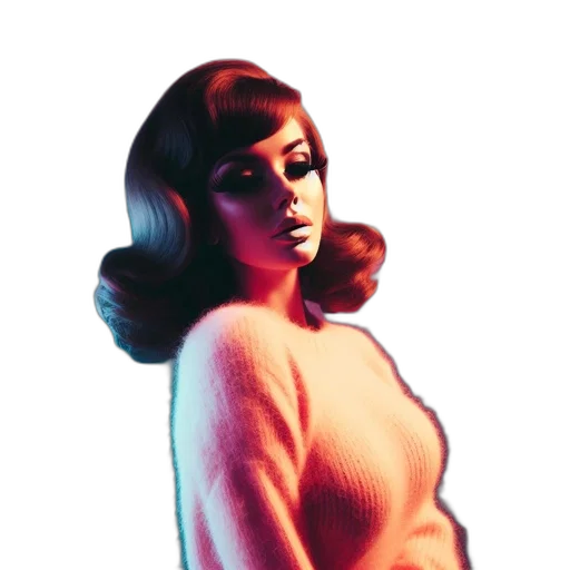 dress, hair, face, jacket transparent PNG cut-out