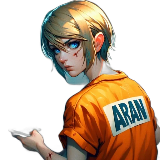 staff, jacket, weapon, face transparent PNG cut-out