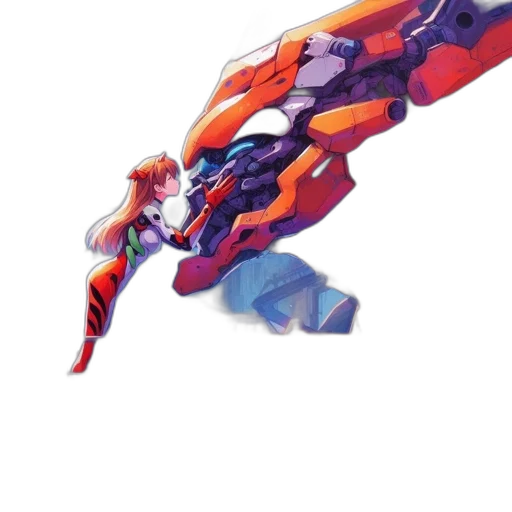 weapon, robot, sword, staff transparent PNG cut-out