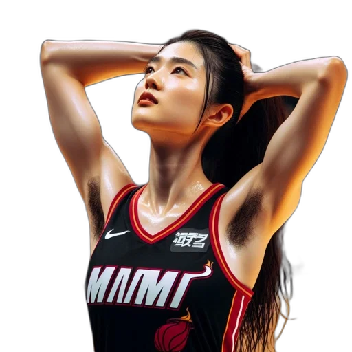photorealistic, female, basketball, player transparent PNG cut-out