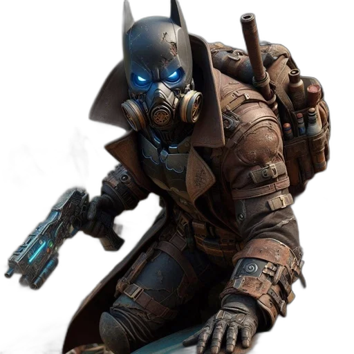 weapon, robot, concept art, cyberpunk transparent PNG cut-out