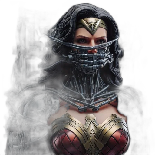 mask, comic book art, fantasy art, concept art transparent PNG cut-out